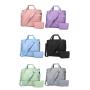 HR647 Fitness Bag for Women with USB Interface Nylon Dry Wet Separation Training Leisure Bag with Adjustable Pull Rod Travel Bag