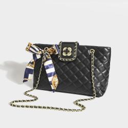 Luxury Women's PU Leather Rhomboid Grain Flower Tote Bag with Custom Logo Fashionable Portable Shoulder Handbag Lady Style
