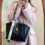 High Quality  Korean Fashion Sac A Main Femme  Large Capacity Bags Tote Bag With PU Leather Tote Bag For Girls