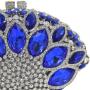 Diamond embellished luxury women's handbag party clutch bag handmade green evening bags rhinestone purses