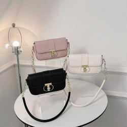 Retro simple bag ladies 2024 Korean version of the new handbag small square bag popular stone pattern shoulder crossbody bag