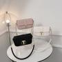 Retro simple bag ladies 2024 Korean version of the new handbag small square bag popular stone pattern shoulder crossbody bag