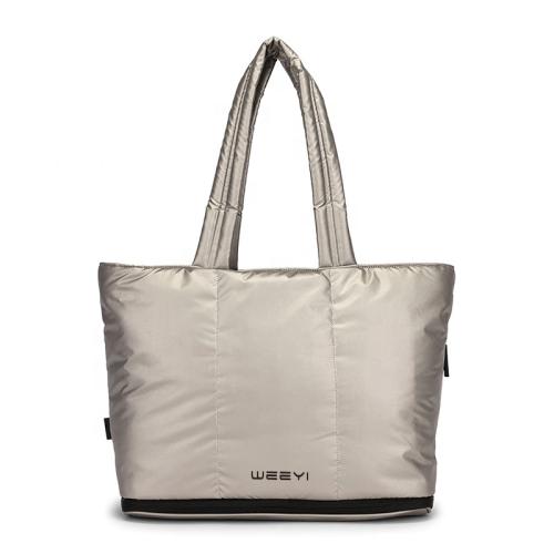 CHANGRONG Custom Lightweight Nylon Puffer Tote Bag fashion shoulder bag for Women