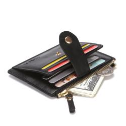 ZHF046 Cross-border Men's Wallet Bank ID Card Bag Women's Fashion Creative Zipper Buckle Wallet Card Sleeve