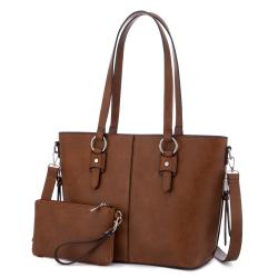 custom top sale fashion 2pcs office lady tote bags large Capacity shoulder bags custom women handbags