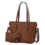 custom top sale fashion 2pcs office lady tote bags large Capacity shoulder bags custom women handbags