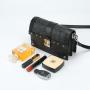 Custom 2023 New Style Fashion Real Leather Italian Small Women Handbag Cylindrical Shoulder Crossbody Bag