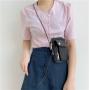 Korean creative design small square bag new women's Bag fashion mobile phone simple Casual Mini nylon bags