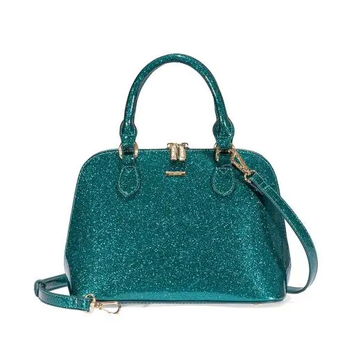 LOVEVOOK Fashion Shiny Patent Leather Handbags Crossbody Shoulder Bags Satchel Purses Top Handle Stylish Wedding Bags for Women