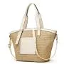 Custom Trendy Women Summer Beach Straw Bucket Bag Fashion hand Large Capacity Holiday Vacation Woven Travel Beach Tote Bags