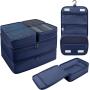 Gelory 8pcs Set Garment Bags Travel Packing Cubes Luggage Packing Organizer Bag For Dry Clothes, Shoes, Cosmetics