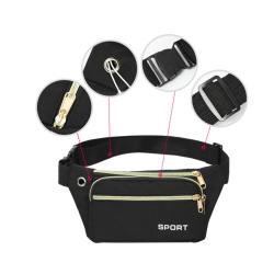 Fashion Travel Sports Water Resistant Adjustable Sling Bag Multifunctional Crossbody Chest Pack Waist Bag