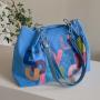 Letter Printing Fashion Women Bags Large Capacity Canvas Tote Bag Pure Color Ladies Handbags Women Bag JY220815