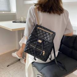 KBW523 Shoulder Bag 2023 New Fashion Embroidery Line Rhombus Backpack Dressy Texture High Quality Simple Backpack
