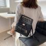 KBW523 Shoulder Bag 2023 New Fashion Embroidery Line Rhombus Backpack Dressy Texture High Quality Simple Backpack