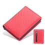 OEP004 Custom Short Card Holder Rfid Blocking Carbon Fiber Card Holder Pop Up Wallet Credit Card Holder for Men and Women