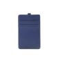 Wholesale staff id name badge card holder lanyard available saffiano pattern pu id working card holder