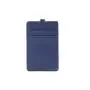 Wholesale staff id name badge card holder lanyard available saffiano pattern pu id working card holder