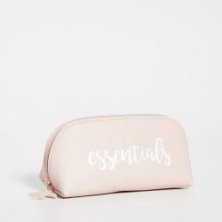 Custom Travel Makeup Bag for Women Portable Organizer Waterproof Purse with Gold Zipper Pink PU Leather Cosmetics Bag
