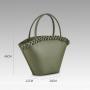 Handbag Factory Custom 2024 Newest Fashion Ladies Hand Bags Luxury Pu Leather Woven Basket Design Women's Bucket Handbags
