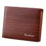 ZR425 Men Short Wallet Card Holder Multiple Card Positions Case Frosting Purse Retro Money Clip Billfold Dollars PU Open Wallet