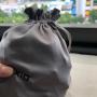 Light Grey Microfiber Drawstring Bag Microfiber Drawstring Packaging Pouch