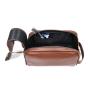 Premium leather travel pouch makeup bag toiletry bag customized with logo genuine leather men's cosmetic bag