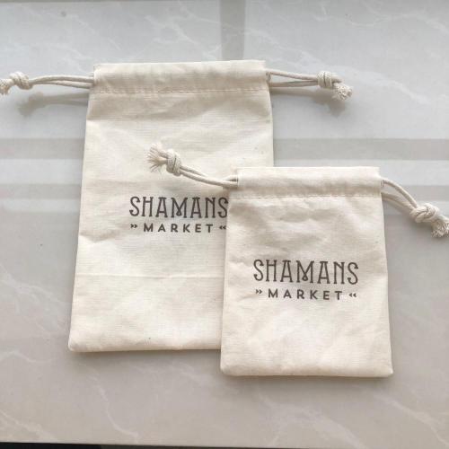 Wildflower Seed Sack, Drawstring Cotton Seed Bag