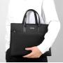 ZX052 Briefcase Men's Business Slim Handbag Polyester Laptop Messenger Office Briefcase Protective Computer Carrying Handbag
