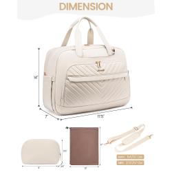 LOVEVOOK Carry On Weekender Overnight Gym Bag for Women with Laptop Compartment Shoe Bag Business Airplanes Travel Duffle Bags