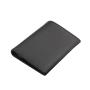 Bifold type aluminium metal case leather card holder