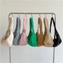 New Products Large Capacity Casual Neutral Nylon Messenger Bag Fashion Plain Crossbody Bag Simple Women's Shoulder Bag