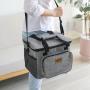 Oxford Double Layer Cooler Lunch Bag Outdoors Picnic Insulated Thermal Tote Food Storage Cooler Bag Box for Family