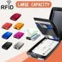 ZX079 RFID Wallet Card Box Credit Card Holder Wallet Men Women Metal Vintage Aluminium Bag Business Card ID Case Money Clips