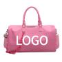 Custom Logo Lightweight Crocodile Pattern PU Short-distance Travel Duffle Girls Weekend Overnight Sport bag