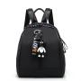 Oxford cloth ladies shoulder bag women's backpack Korean style colorful straps solid color double back schoolbag