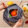 ZWY042 Outdoor Work Picnic Portable Thickened Bento Bag New Oxford Insulated Lunch Bag Student Worker Waterproof Handbag