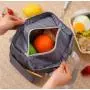 ZWY042 Outdoor Work Picnic Portable Thickened Bento Bag New Oxford Insulated Lunch Bag Student Worker Waterproof Handbag
