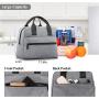 Gelory Custom Wholesale Insulated Lunch Tote Bag Box Custom Logo Lunch Cooler Container Bag for Women/Men/Work/Picnic