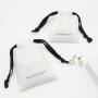 High Quality Brush Canvas Comb Bag Comb Packaging Pouch Small Drawstring Cotton Gift Jewelry Pouch