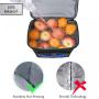 Large Beach Picnic Supermarket Insulated Storage Tote Trolley Food Travel Cooler Backpack Bag With 4 Wheels
