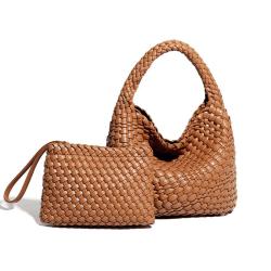 Custom Handmade Weave Vegan Leather Purses Handbags For Women Ladies Luxury Tote Bags