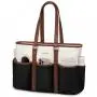 LOVEVOOK Work Tote Laptop Bag Teacher Nurse Bag Utility Bag For Work Travel College Daily Large Purse Handbag With Multi Pockets