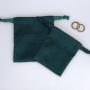 Custom Emboss Logo Suede Microfiber Jewelry Drawstring Bag Luxury Jewelry Gift Packing Suede Pouch