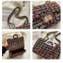 Sac Femm Bolso De Dama Luxury Designer Inspired Chain Women'S Crossbody Women Small Mini Classic Flap tweed Shoulder Bag handbag