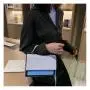 2022 Popular Women's Crossback Zipper Bag New Korean Fashion Single Shoulder Double Color Bag High-Grade Portable Ladies Handbag