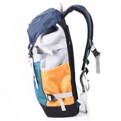 CHANGRONG Custom color block lightweight  rpet outdoor backpack for travel gym sport
