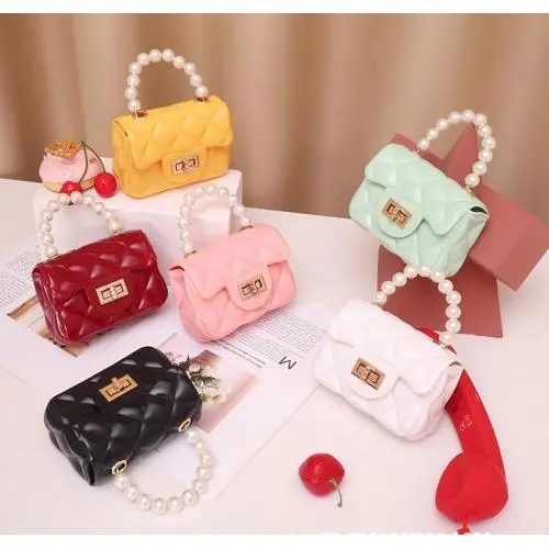 New Arrived Mini Crossbody Bag Handbags Kids Purses Handbag Jelly Bolsas Little Girl Kid Jelly Bags