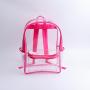 Keymay New Design Wholesale 8 colors Custom Logo Zipper Waterproof Transparent PVC Clear Backpack Girls School Backpack Bag