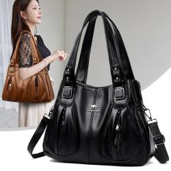 Large Capacity Tote Bag Luxury Designer Handbags Bags for Women Pu Leather Ladies Shoulder Bag